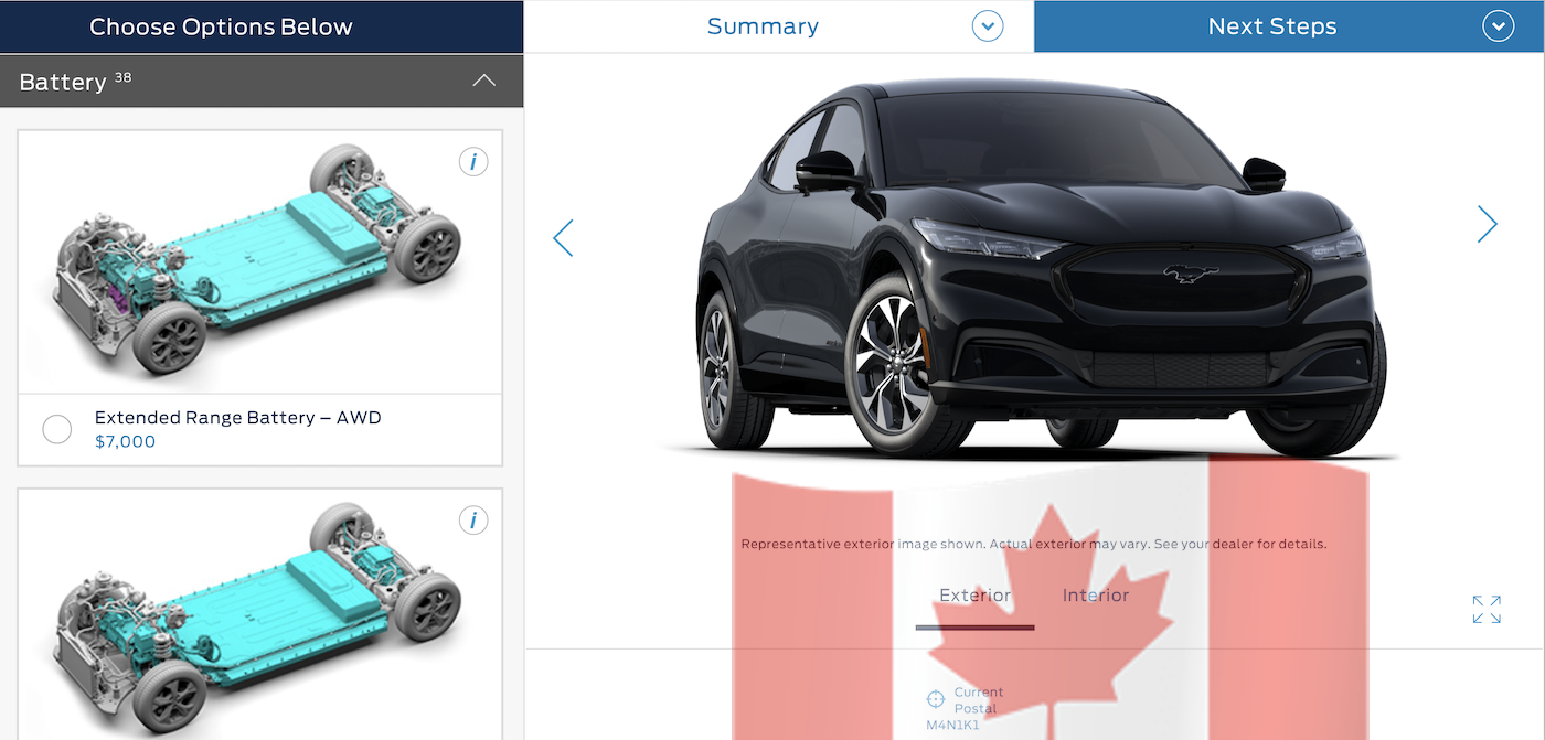 Mach E Build Price Configurator Now Available For Canada Ford Mustang Mach E Forum Macheforum Com