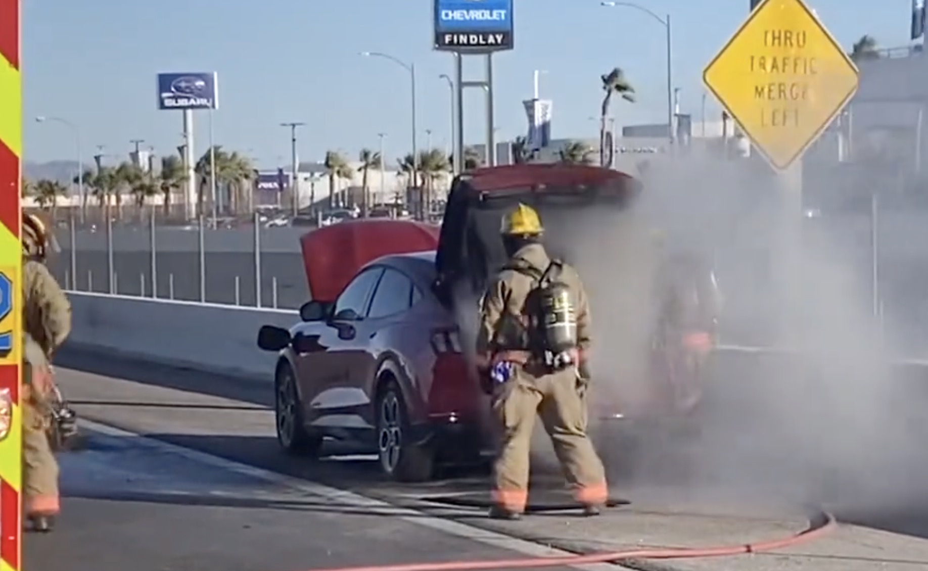 Mach-E catches fire on highway | MachEforum - Ford Mustang Mach-E News,  Owners, Discussions, Community